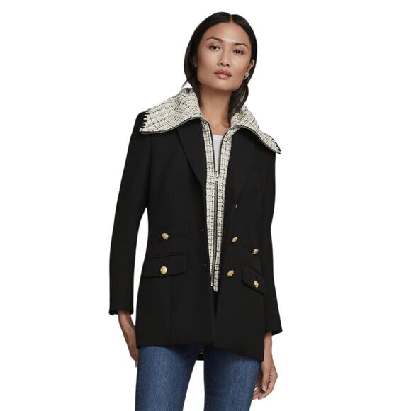 VERONICA BEARD Piney Dickey in White & Black - Picture 2 of 6